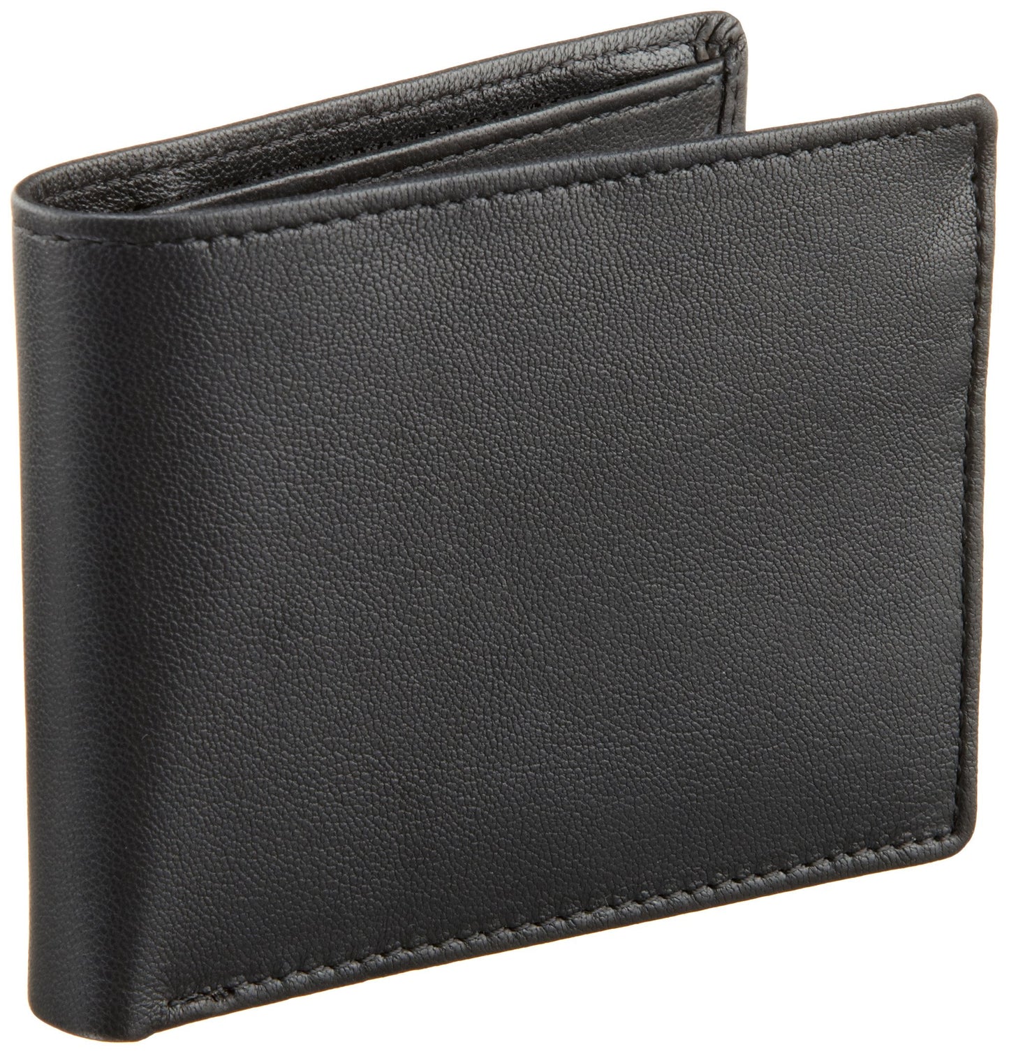 Perry Ellis portafolios Gramercy para hombre, 100% piel, con cierre flexible, color negro, talla única, Negro -, Talla única