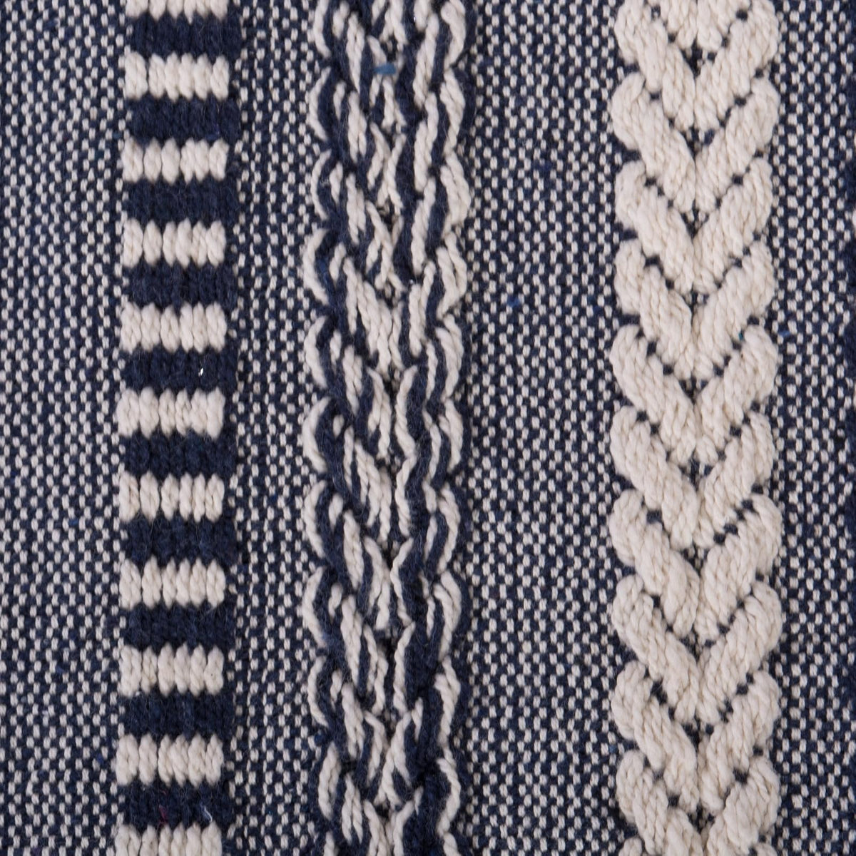 DII Manta Trenzada a Rayas, 50 x 60 Pulgadas, Azul Marino