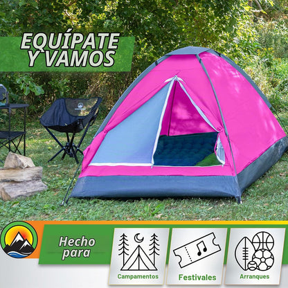 Wakeman Outdoors - Tienda de campaña para 2 Personas – Bolsa de Transporte – Tienda de campaña Ligera para niños o Adultos – Campamentos, mochileros y Equipo de Senderismo