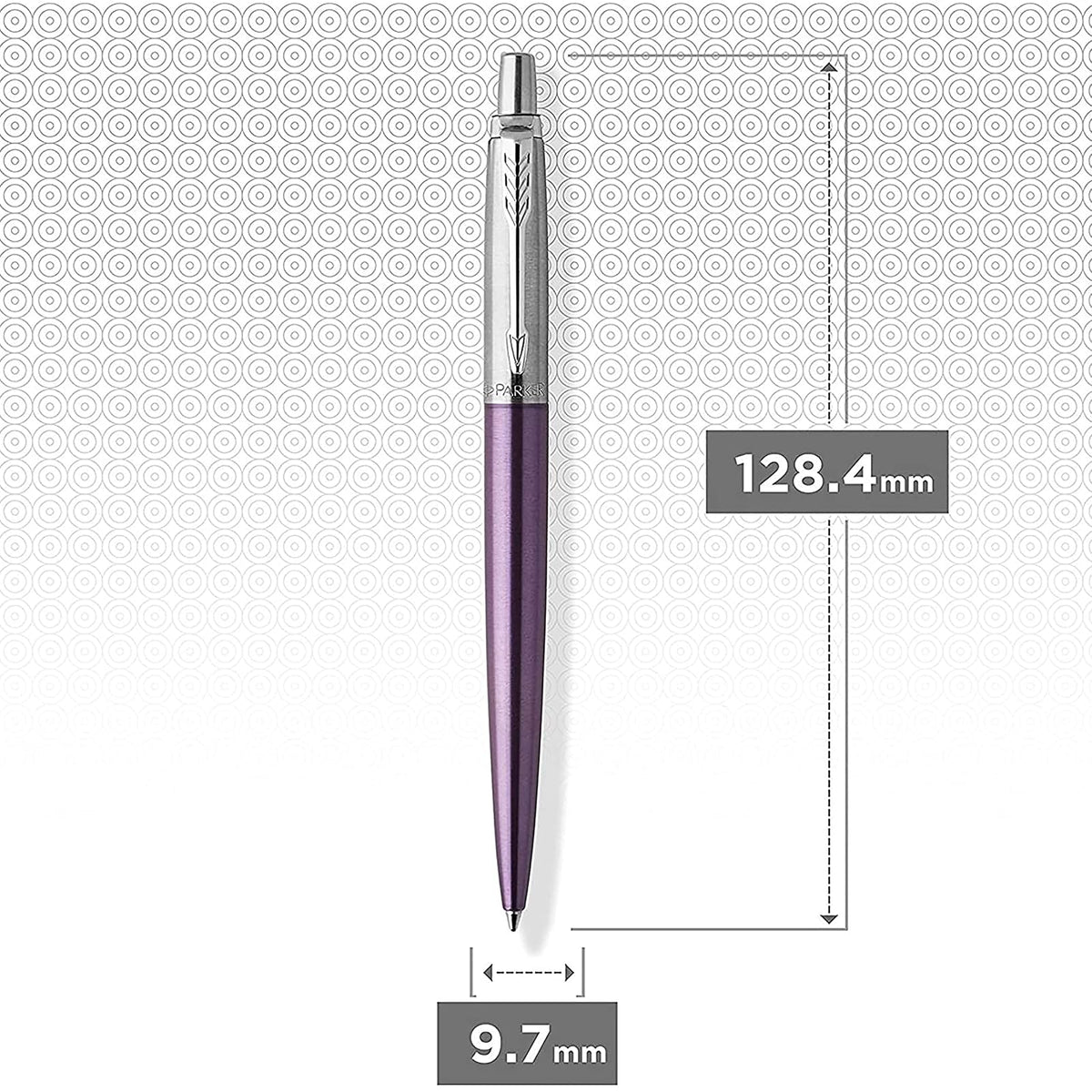 Parker Jotter Core Boligrafo Violeta Terminado En Cromo Tinta Azul Punto Mediano