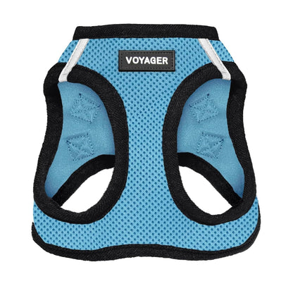 Best Pet Supplies Arnés Voyager Step-In Air para Perro, Todo Clima - L (Chest: 18 - 20.5") - Base Azul Bebé