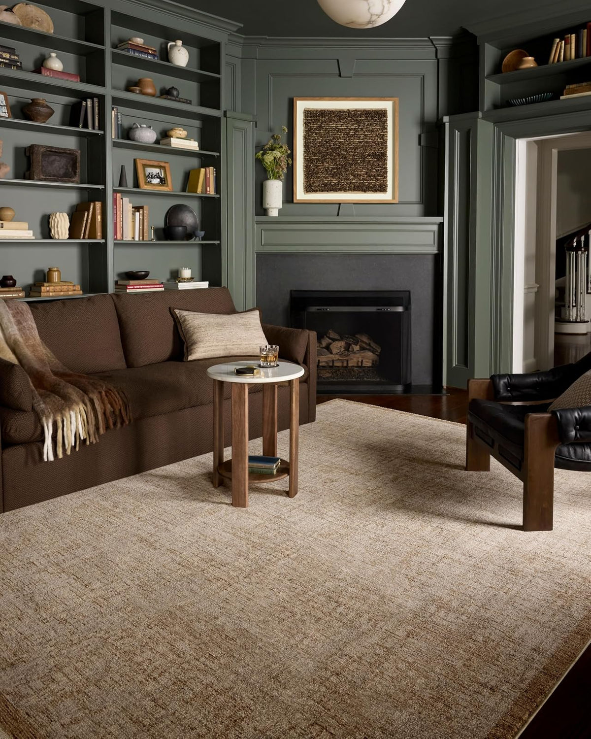 Loloi Tapete Decorativo Winston, Diseño Cross-Hatch - 8' x 2'7" (Rectangular) - Spice - Bone