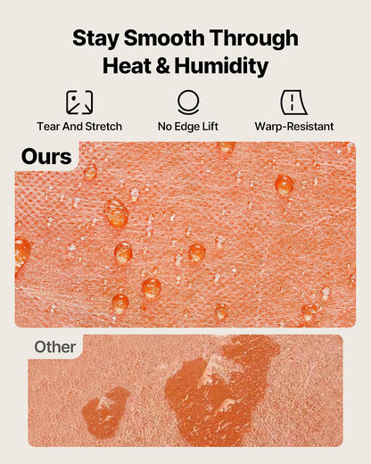VEVOR Membrana Impermeable de Polietileno 1 x 10 m 10 m² Espesor de 0,5 mm, Lámina Impermeabilizante 1 Rollo, Tela no Tejida de 2 Capas, Membrana para Ducha para Azulejo, Cerámica, Pared, Naranja