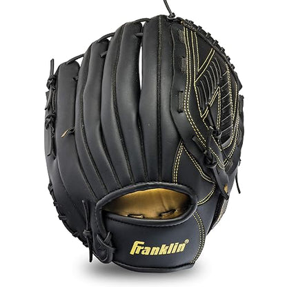 Franklin Sports Guantes de béisbol + softball – Field Master Adulto + Youth Baseball + Softball Guantes – Mano derecha + Guantes de mano izquierda – Infield + Outfield Mitts – Varios tamaños + colores