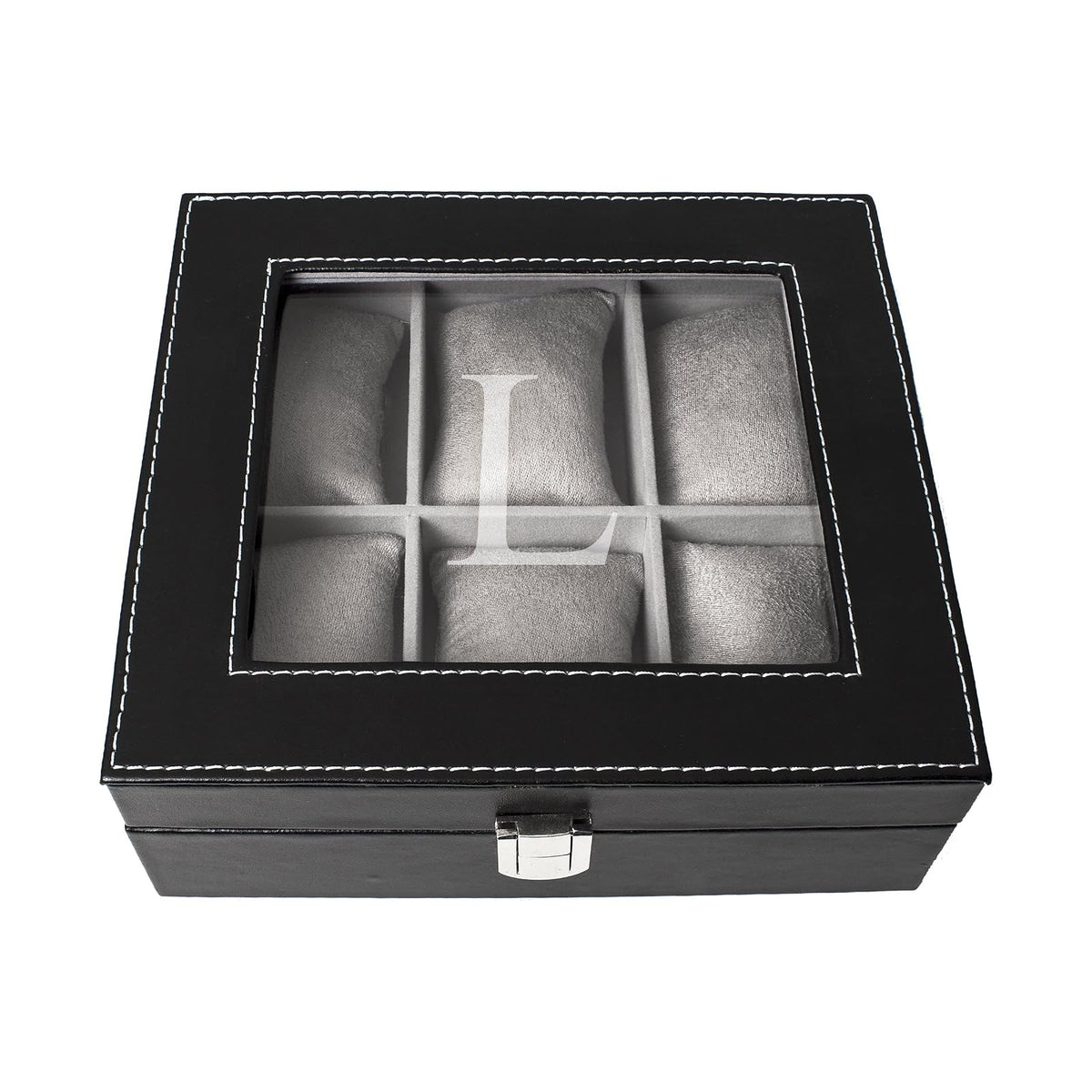 Cathy 's Concepts Personalizado para Hombre Caja de Reloj de Piel sintético, L, 1