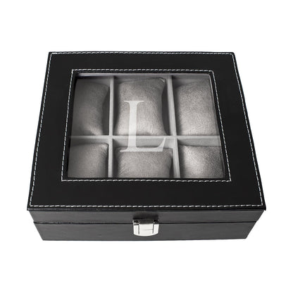Cathy 's Concepts Personalizado para Hombre Caja de Reloj de Piel sintético, L, 1