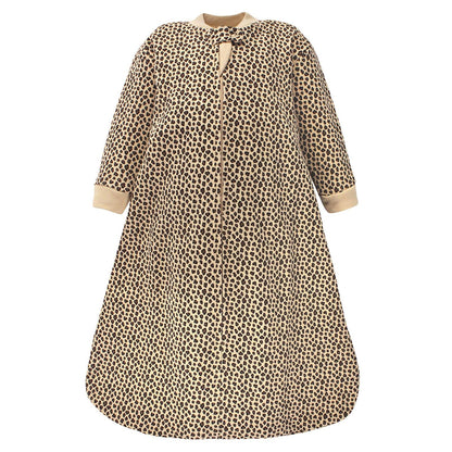 Hudson Baby Saco de Dormir Acolchado de Manga Larga, Unisex - 18 - 24 meses - Leopardo