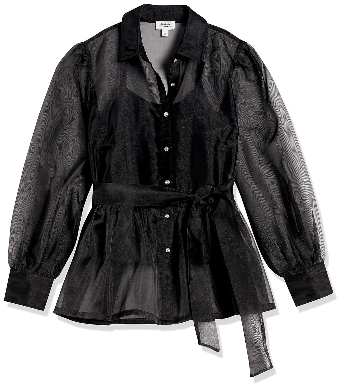 The Drop Camisa de Organza con Camisola Elástica para Mujer, por @shopdandy