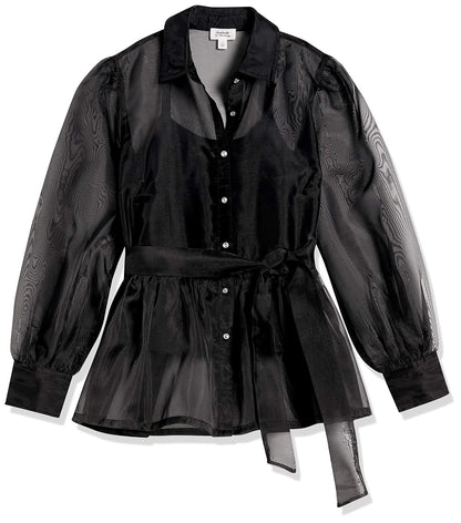 The Drop Camisa de Organza con Camisola Elástica para Mujer, por @shopdandy