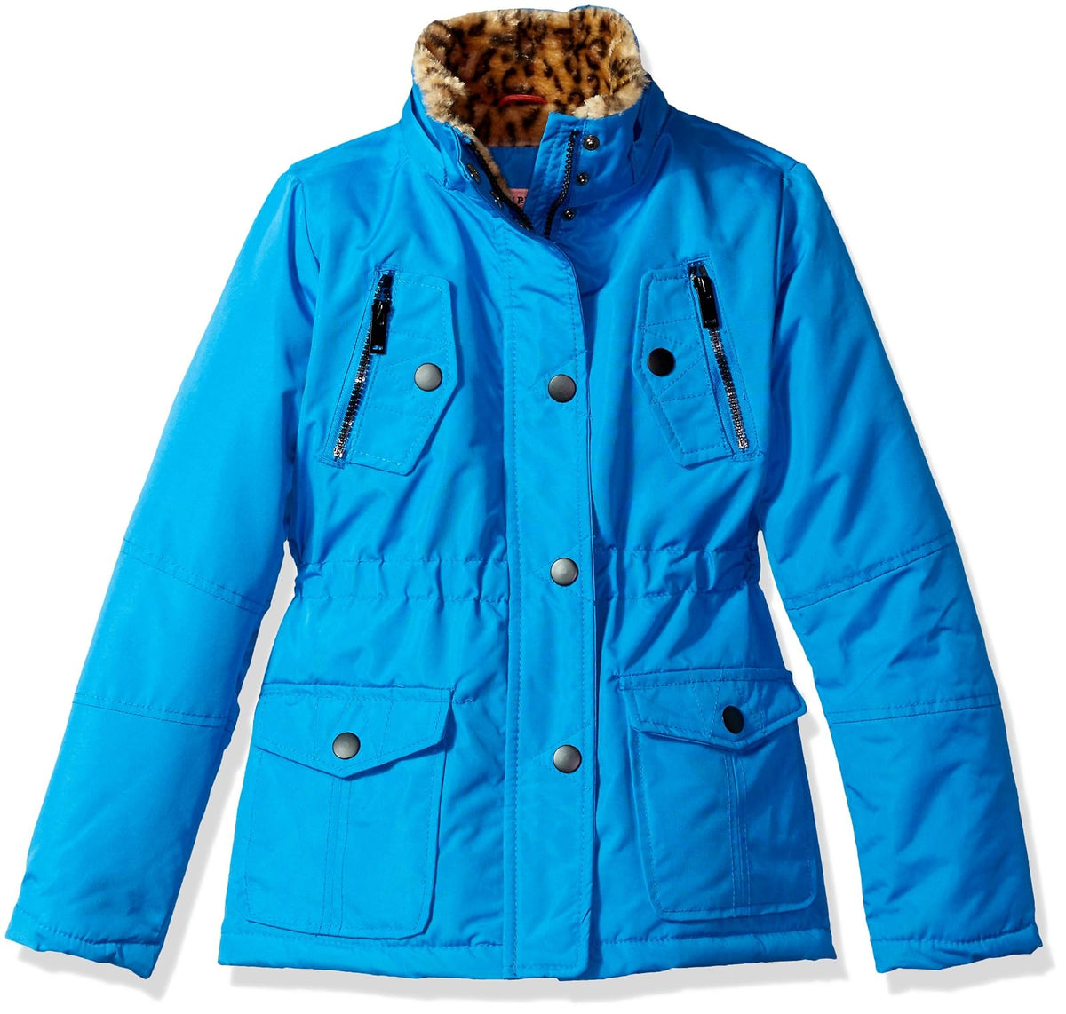URBAN REPUBLIC Ur - Chamarra balística para niñas, Azul, 24 Meses