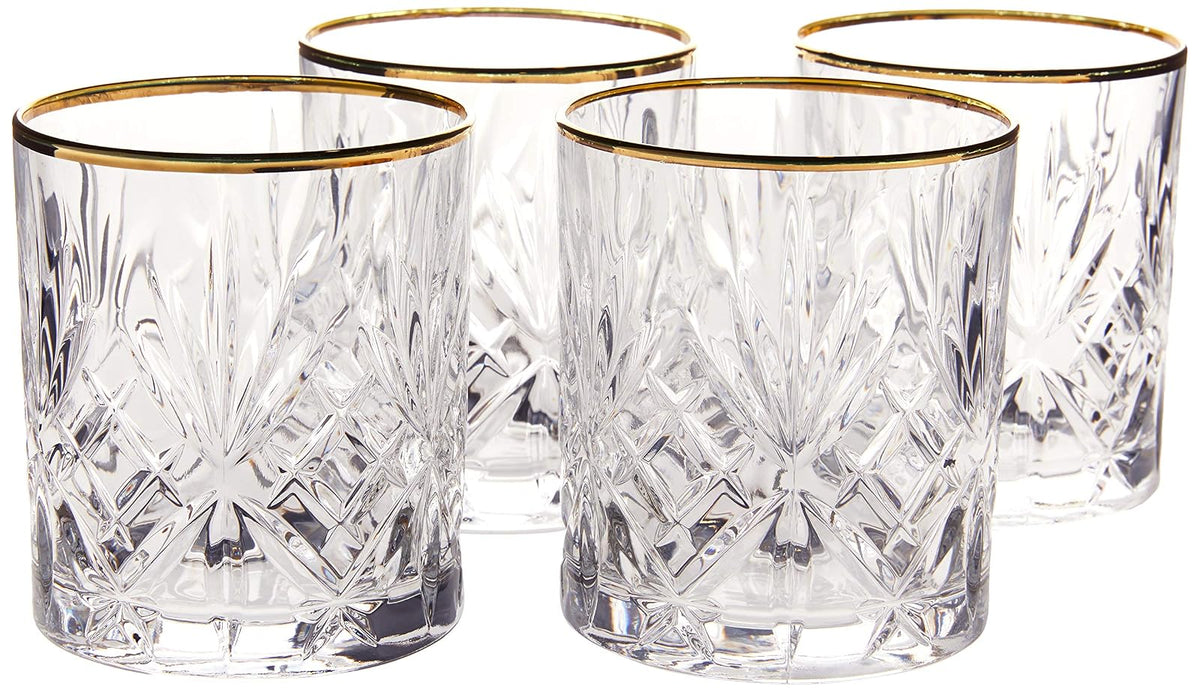 Lorren Home Trends Siena Collection Copa de cristal para vino , Double Old Fashion, 1