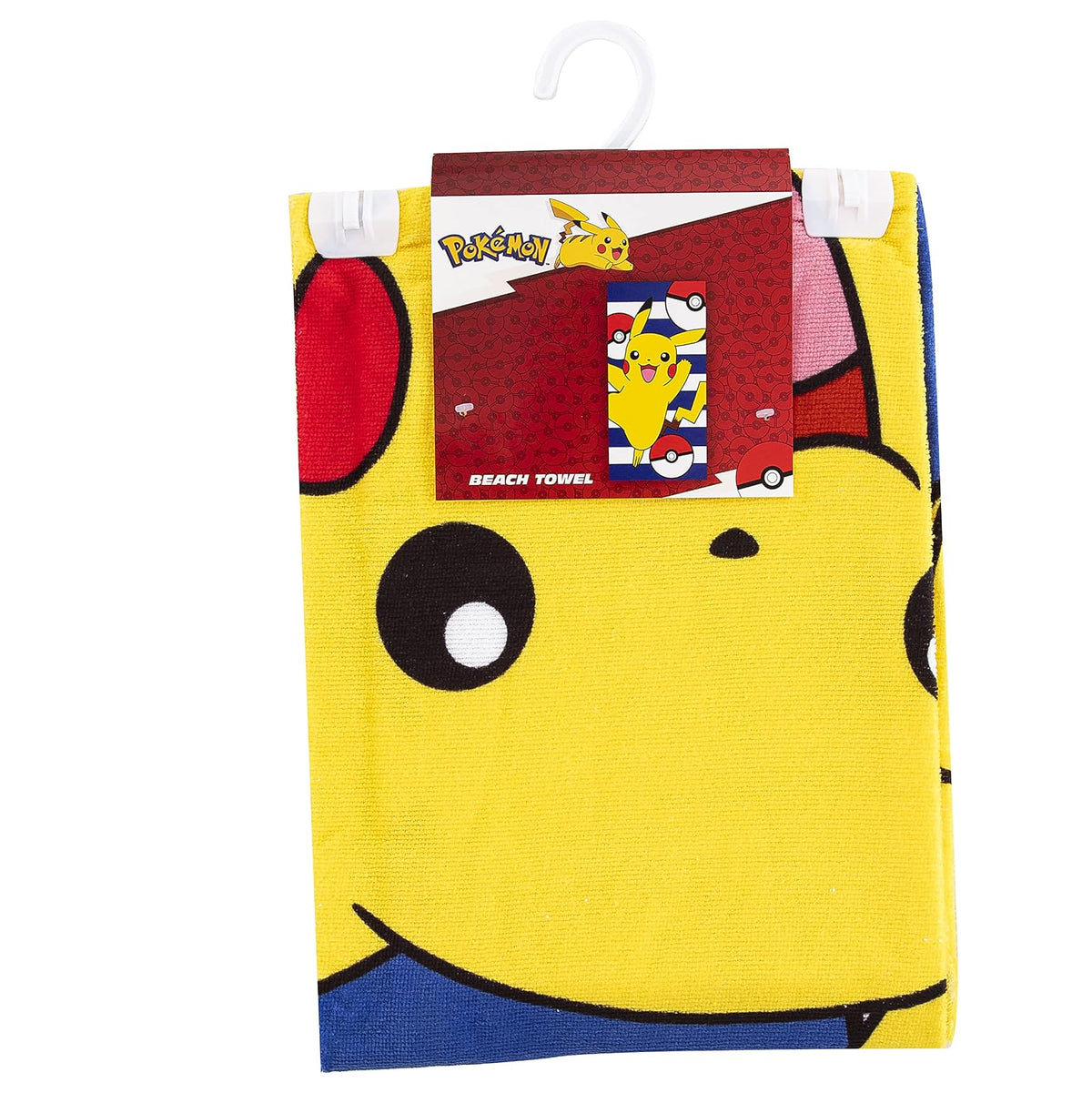 Northwest - Toalla de Playa Pokémon, diseño de Pikachu y Poké, Toalla Suave y Absorbente de 30 x 60 Pulgadas, para baño, Piscina o Playa