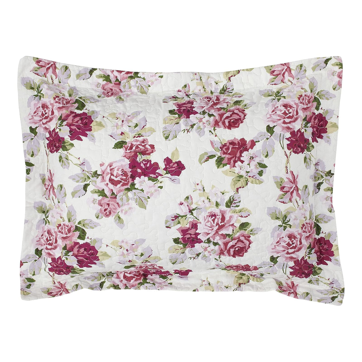Laura Ashley - Juego de edredón Individual, Ropa de Cama Reversible de algodón con Funda a Juego, decoración Ligera del hogar para Todas Las Estaciones (Lidia Pink, Individual)