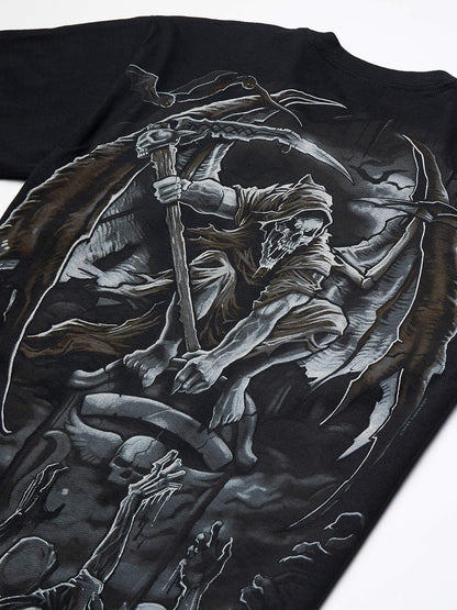 Liquid Blue Gravestone Reaper T-Shirt Camiseta Hombre