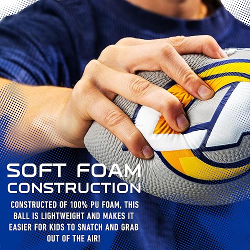 'Franklin Sports NFL Team Foam Footballs - Soft Foam Youth Mini Footballs for All NFL Teams - Kids Junior 8.5'' Football + Air Pump Sets - Official NFL Licensed Football'