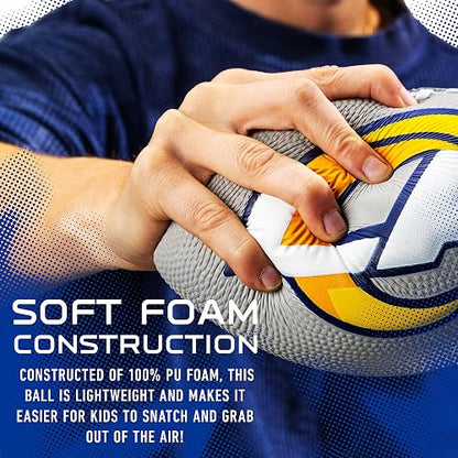'Franklin Sports NFL Team Foam Footballs - Soft Foam Youth Mini Footballs for All NFL Teams - Kids Junior 8.5'' Football + Air Pump Sets - Official NFL Licensed Football'