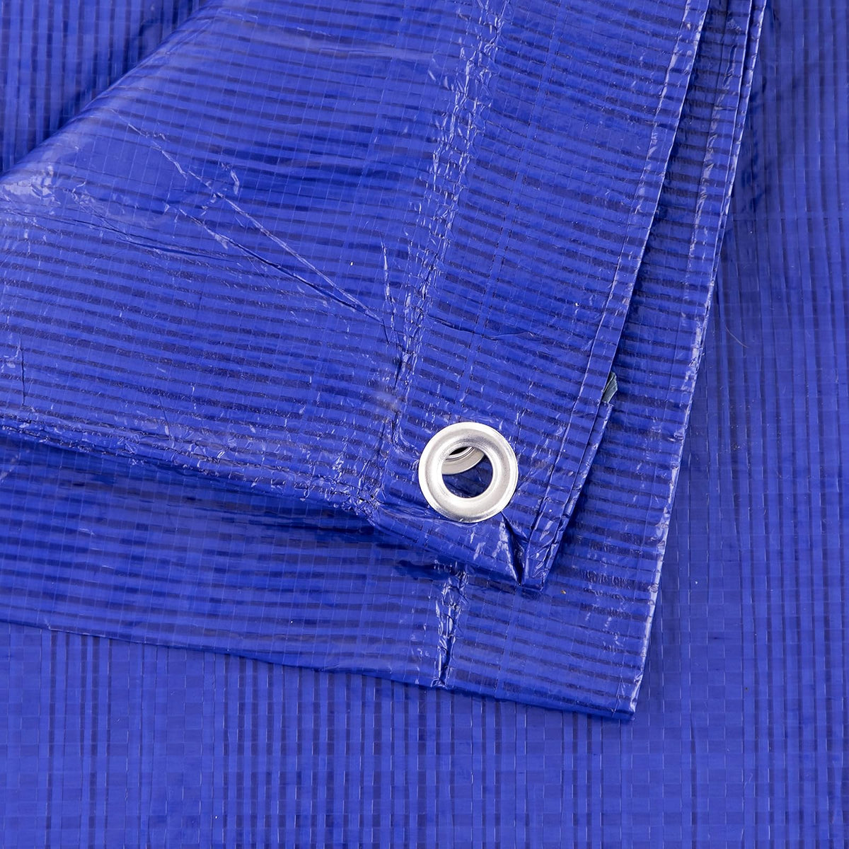 Kotap TRA-3030 - Lona de Polietileno Impermeable Multiusos de 5 mil, tamaño de Corte: 30 x 30 pies/tamaño Terminado: 28 pies 10 Pulgadas x 29 pies 4 Pulgadas, Azul