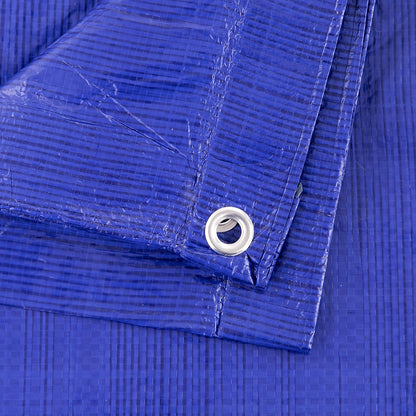 Kotap TRA-3030 - Lona de Polietileno Impermeable Multiusos de 5 mil, tamaño de Corte: 30 x 30 pies/tamaño Terminado: 28 pies 10 Pulgadas x 29 pies 4 Pulgadas, Azul