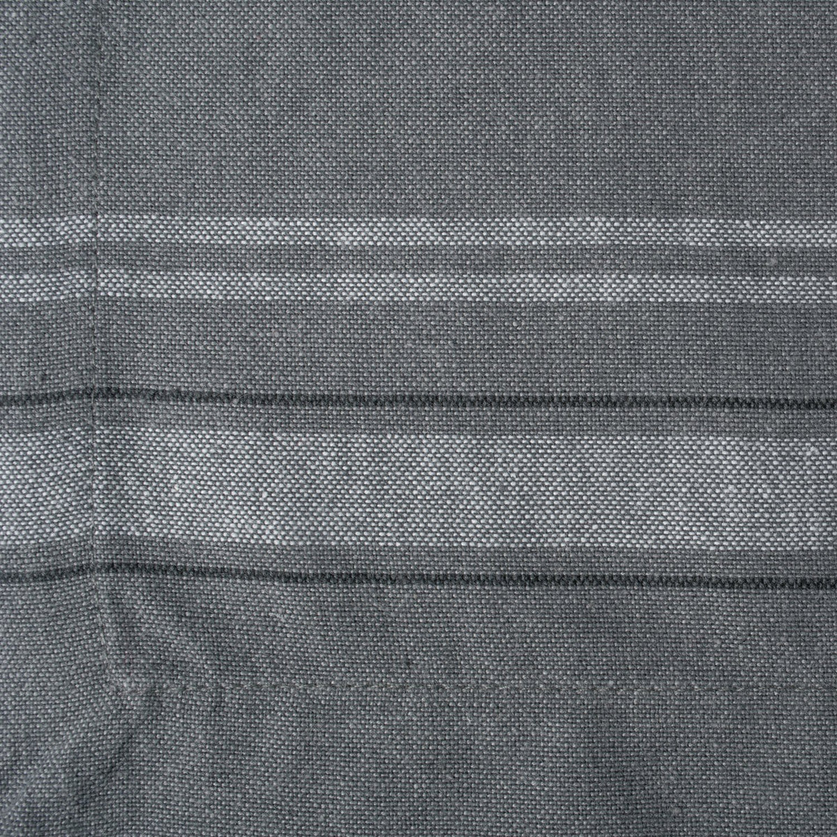DII 100% algodón, Lavable a máquina, Mantel Individual a Rayas francesas para cenas, Verano y picnics al Aire Libre, Cambray Gris, Placemat - 13 x 19, 1