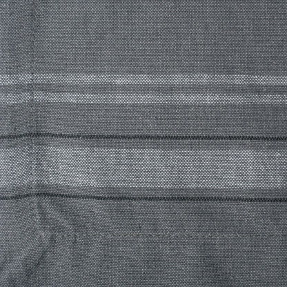 DII 100% algodón, Lavable a máquina, Mantel Individual a Rayas francesas para cenas, Verano y picnics al Aire Libre, Cambray Gris, Placemat - 13 x 19, 1
