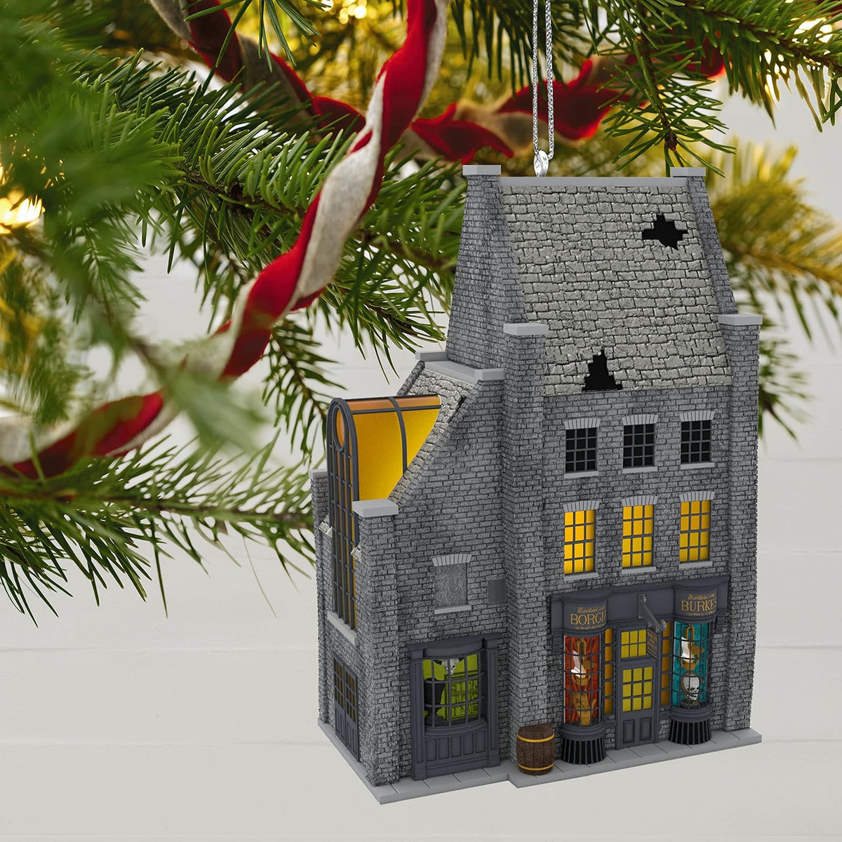 Hallmark - Adornos de Navidad de Recuerdo de Harry Potter Borgin y Burkes