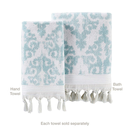 SKL Home Mirage - Flecos, Toallas de Mano, Aqua, Juego de 2, Agua (Aqua), Hand Towel Set, 1