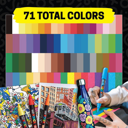 Posca - PC3M8C - Paquete de 8 rotuladores de colores