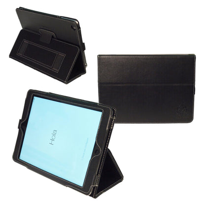 KYASI London All Business - Funda Tipo Libro con Ranuras para Tarjetas ejecutivas para Apple iPad 2, Negro ónice, iPad Air Executive