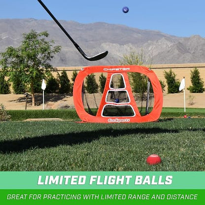 GoSports Foam Golf Practice Balls - Realistic Feel and Limited Flight | Soft for Indoor or Outdoor Training | Choose Between 16 Pack or 64 Pack