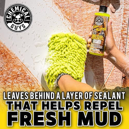 Chemical Guys Tough Mudder Jabón espumoso para lavado de camiones, todoterrenos y vehículos (Para cañones de espuma, pistolas de espuma o cubos de lavado), 3,79 l, aroma de limón