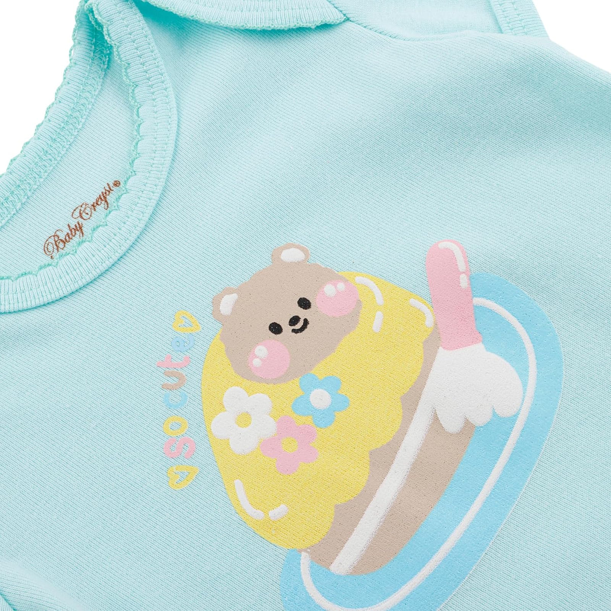 Baby Creysi Playera Manga Corta para Bebé Niña Algodón Hipoalergénico