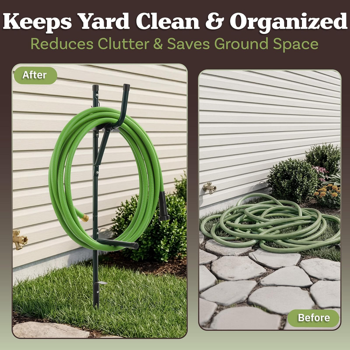 Stalwart 75-ST6009 In The Ground Hose Management Bracket, 50' Capacity