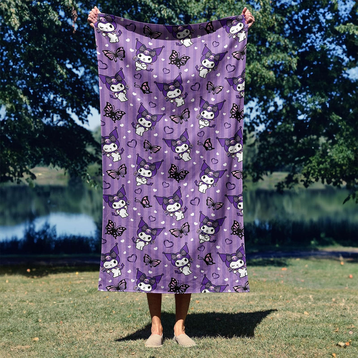 Northwest Kuromi Toalla de Playa de Microfibra, 76.2 x 152.4 cm, Linda Kuromi