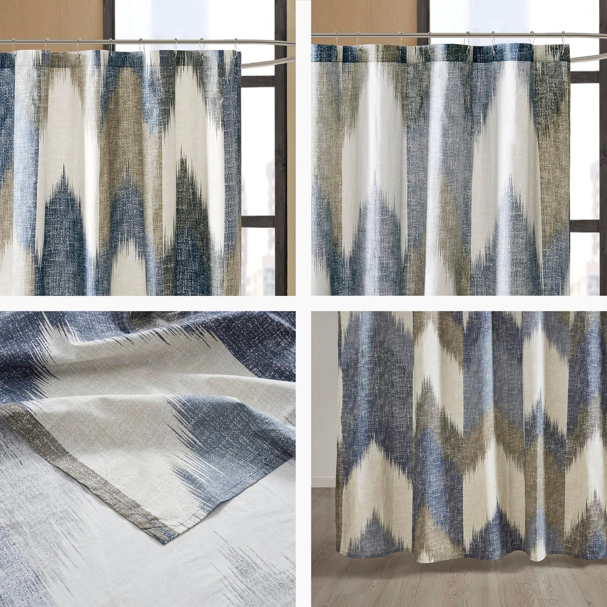 INK+IVY II70-541 Shower Curtain, Multicolor