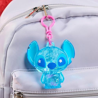 Disney Figura Clip-On Swirl-a-Stitch Stitch, Figura de Plástico de 8 cm con Líquido, Cuentas de Colores y Brillantina, Juguete para Niños de 3 Años en Adelante, de Just Play