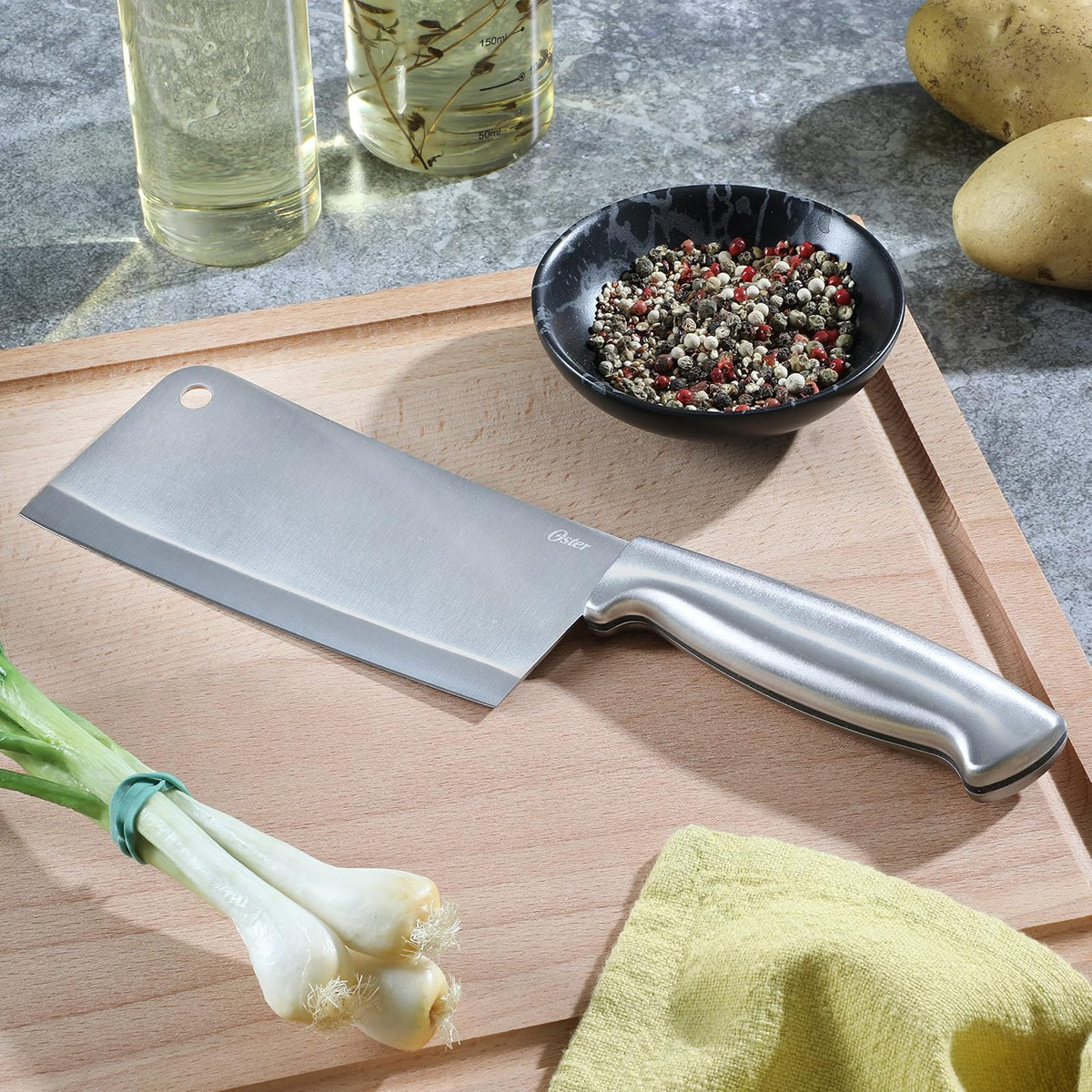 Oster Baldwyn ., Acero inoxidable, 6-Inch Cleaver, 1