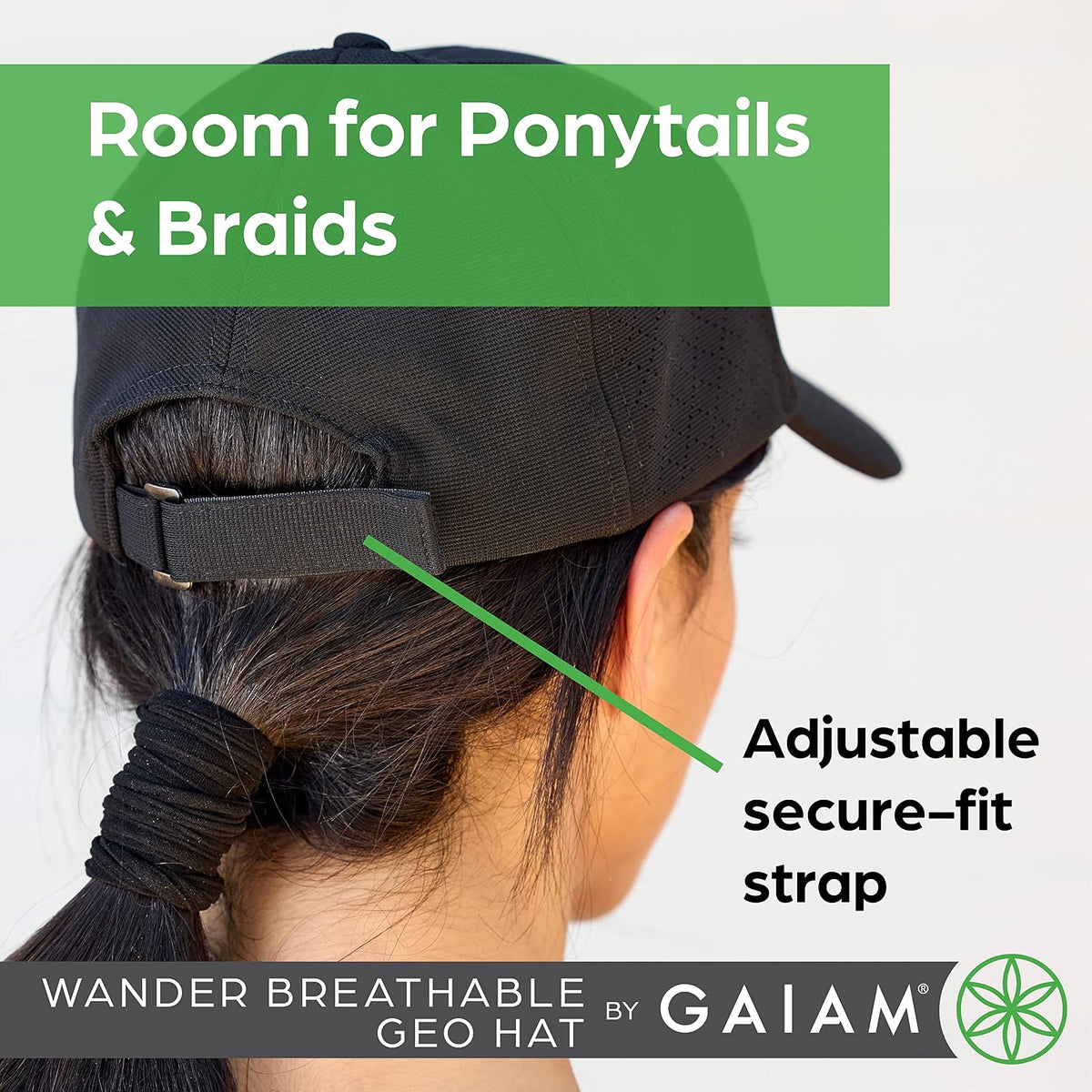 Gaiam Gorro de Mujer Transpirable, Preformado, tamaño Ajustable para Correr