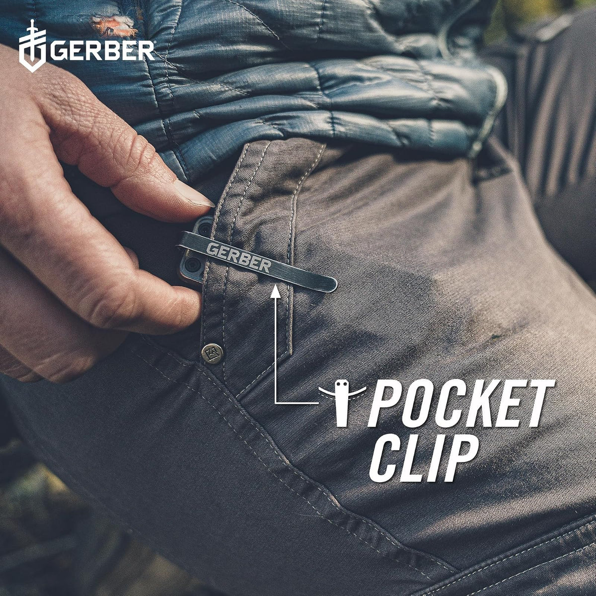 Gerber Gear Lockdown Pry 10 en 1 Multiherramienta EDC Cuchillo de bolsillo con barra de palanca para supervivencia, caza y pesca, regalos para hombres