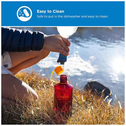 Nalgene Sustain Tritan - Botella de Agua sin BPA Hecha con Material derivado de 50% residuos de plástico, 32 onzas, Boca Estrecha