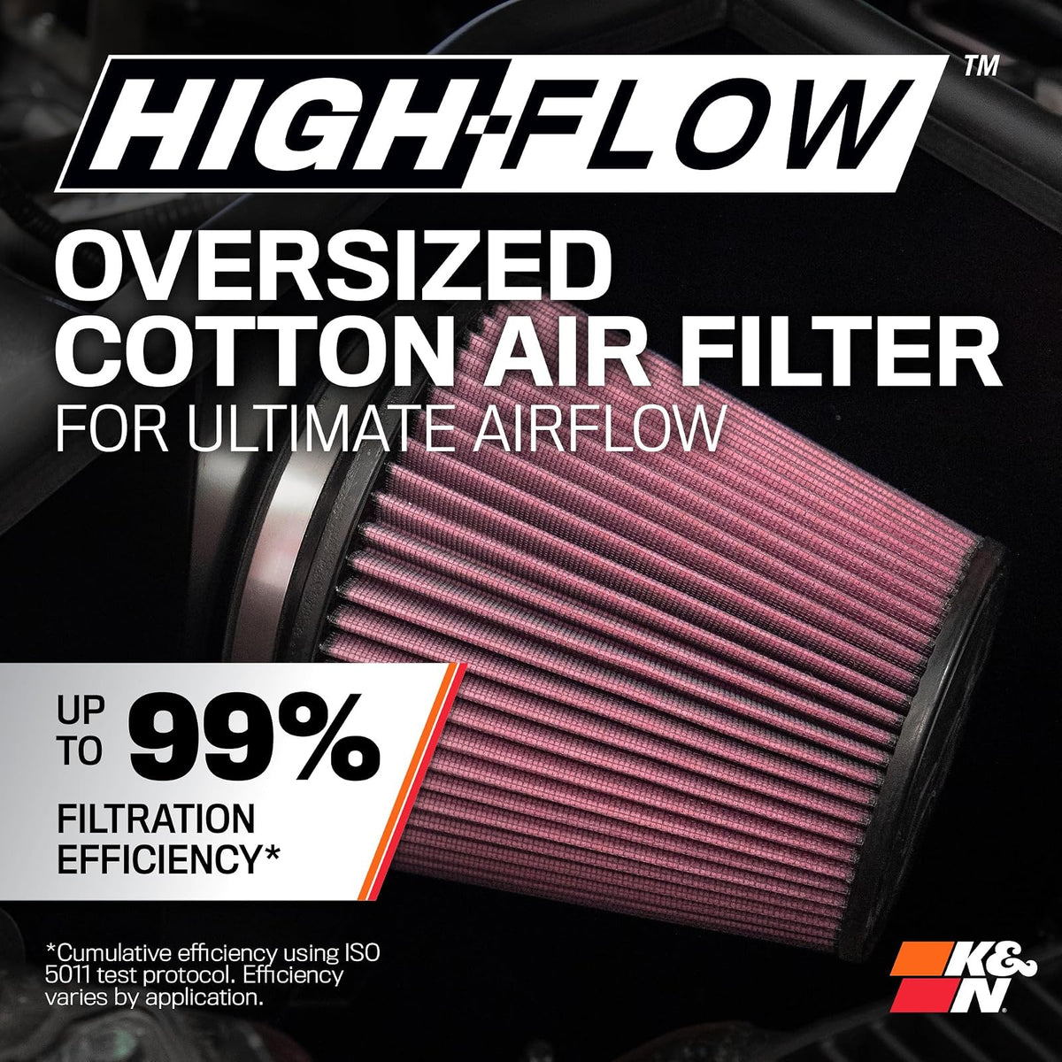 K&N Sistema de admisión de aire frío: filtro de aire de alto flujo, aumenta el rendimiento y la aceleración: compatible con Harley Davidson 2008-2017: (ver descripción del producto para modelos