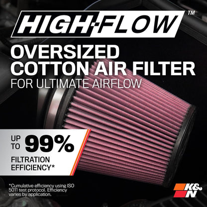 K&N Sistema de admisión de aire frío: filtro de aire de alto flujo, aumenta el rendimiento y la aceleración: compatible con Harley Davidson 2008-2017: (ver descripción del producto para modelos