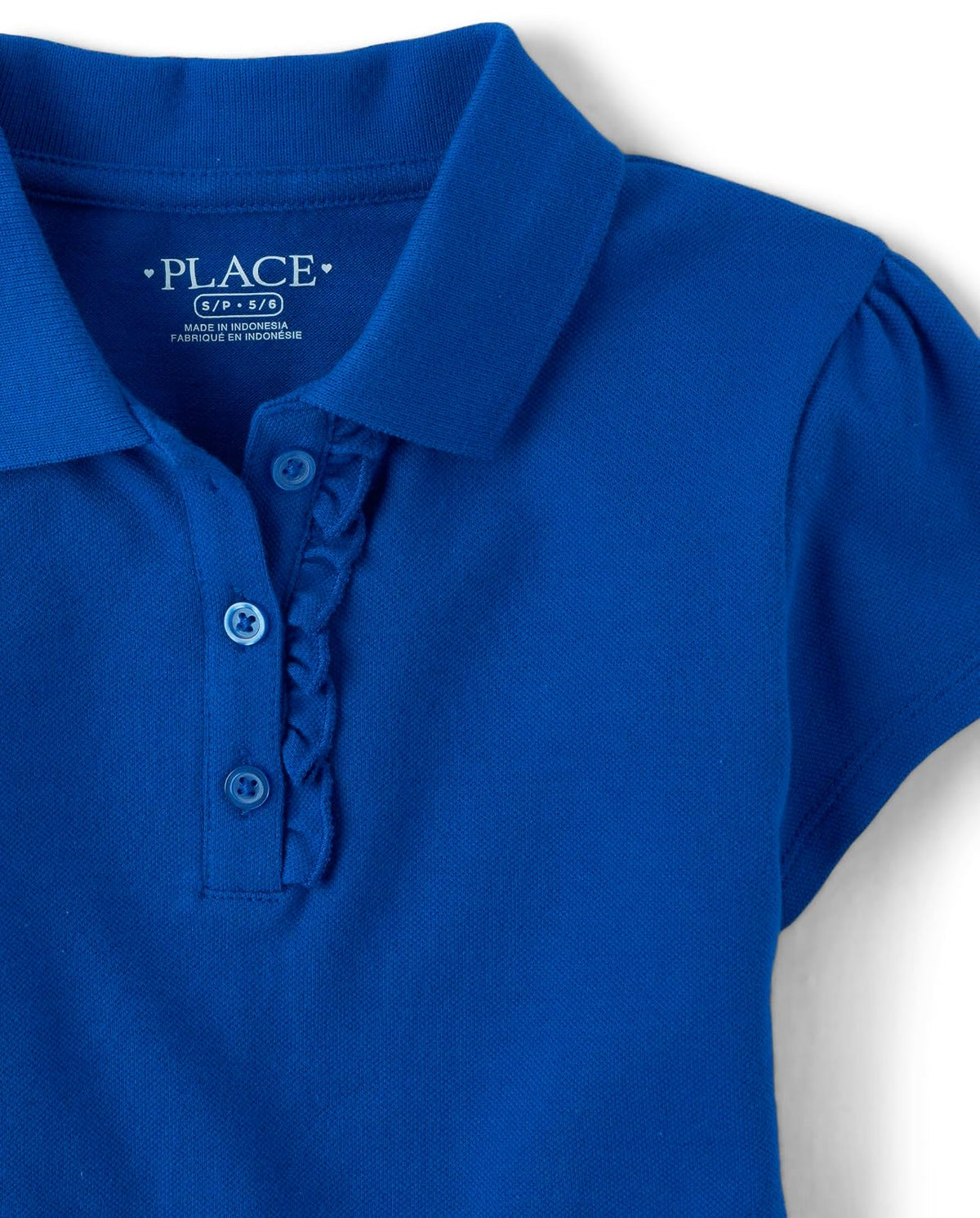 The Children's Place - Polos de piqué de Manga Corta con Volantes para niña