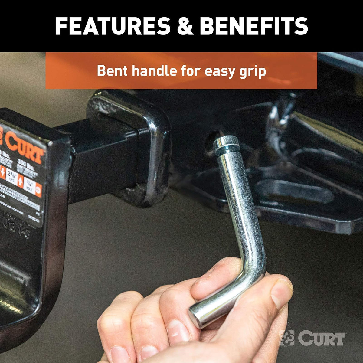 Curt 21403 Pasador de Enganche y Clip