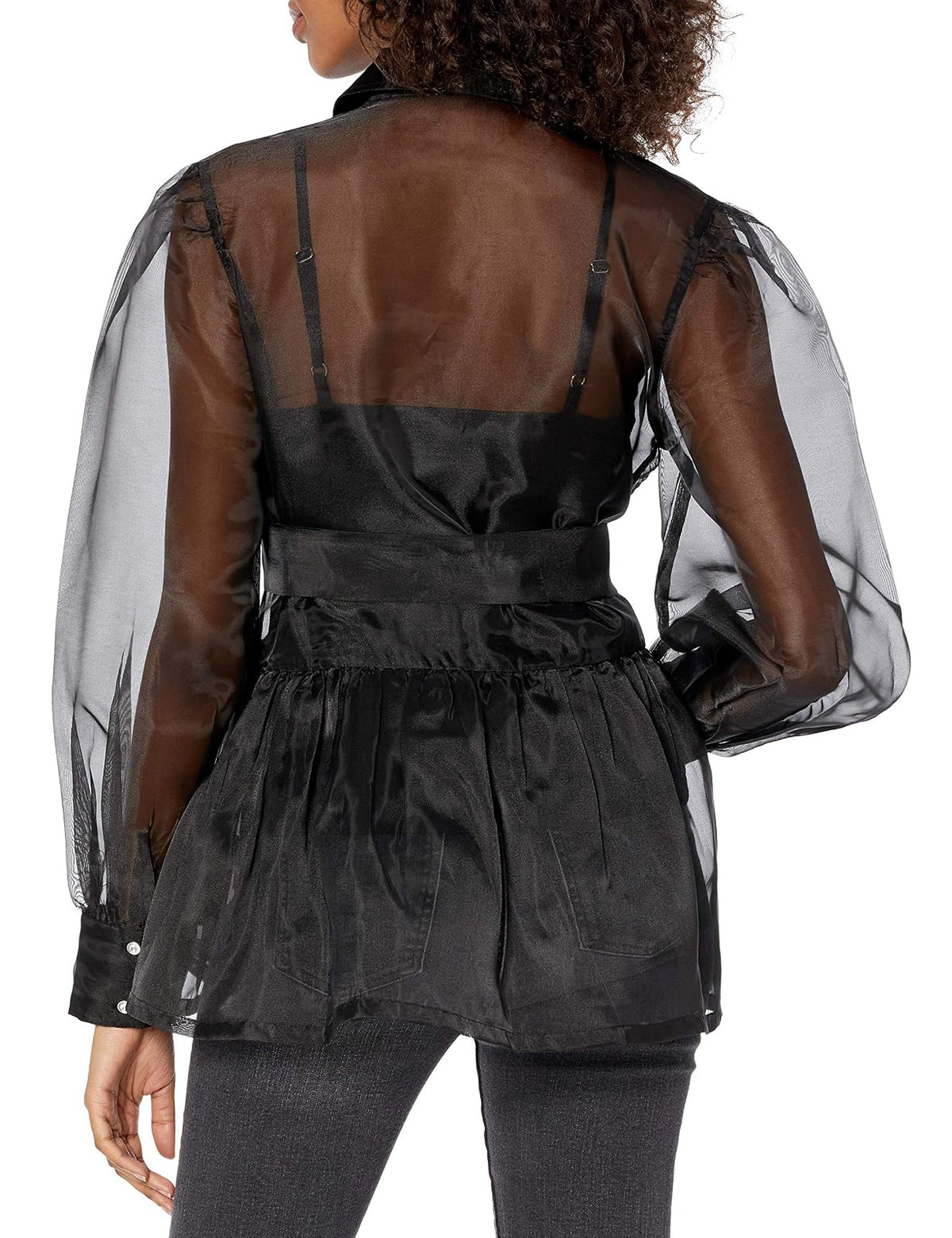 The Drop Camisa de Organza con Camisola Elástica para Mujer, por @shopdandy