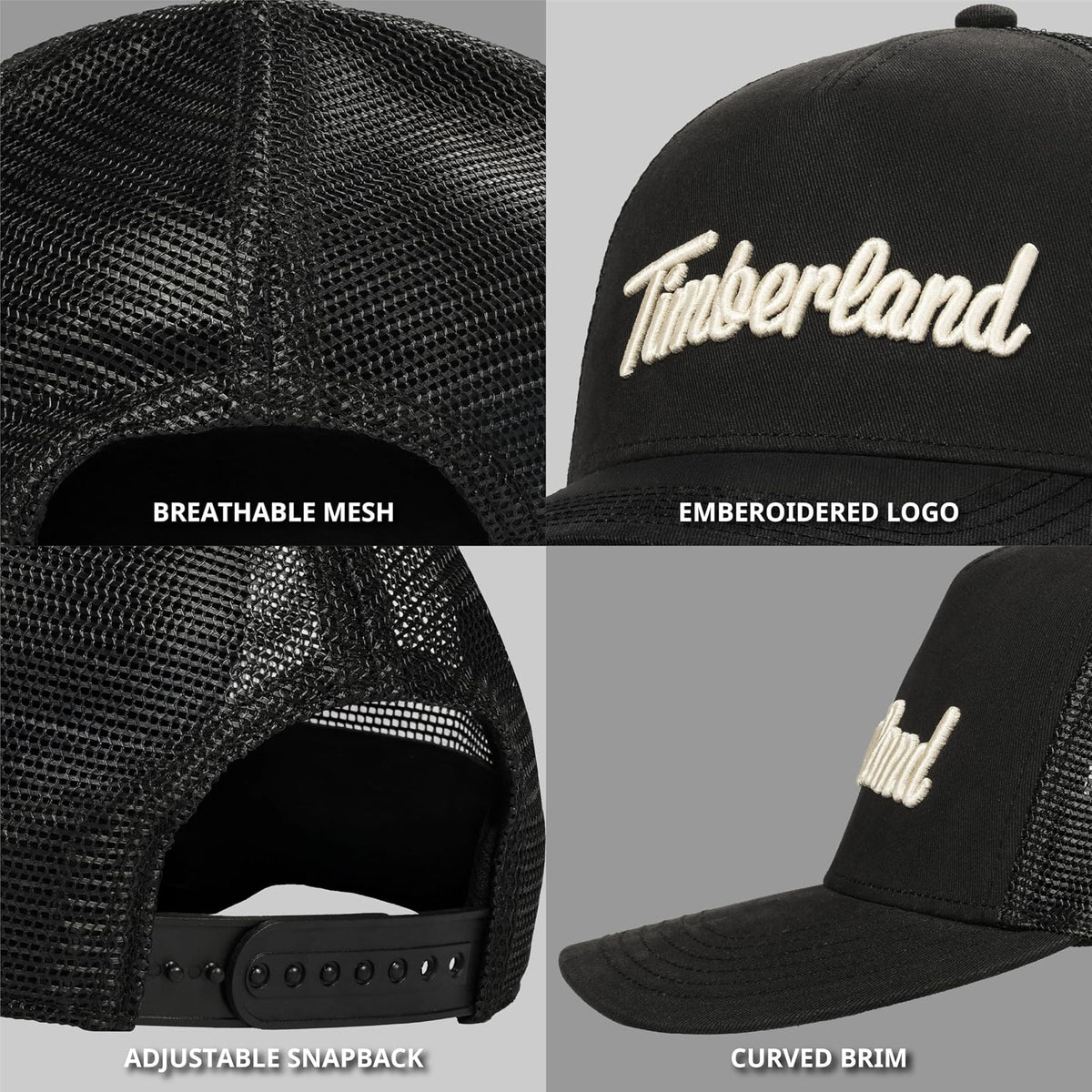 Timberland Mesh Back Trucker Hat Gorra de béisbol Hombre
