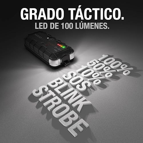 NOCO Boost GB20: Arrancador de batería de Auto 500A – Booster de Litio portátil 12V, Power Bank y Cables para Pasar Corriente – para Motores a Gasolina de hasta 4.0 litros