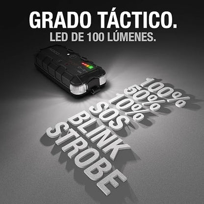 NOCO Boost GB20: Arrancador de batería de Auto 500A – Booster de Litio portátil 12V, Power Bank y Cables para Pasar Corriente – para Motores a Gasolina de hasta 4.0 litros