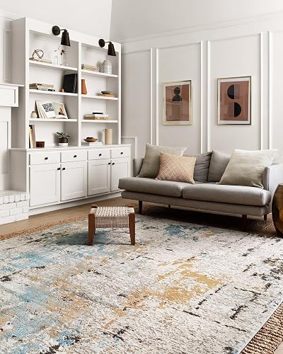 Loloi II Alchemy Collection ALC-01 Alfombra Decorativa de Piedra/Pizarra de 101.6cm x 170.2cm