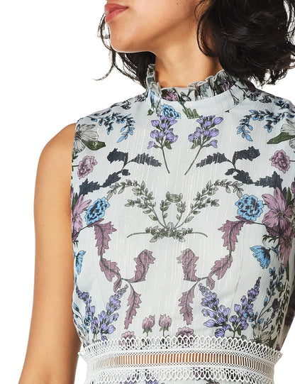 Donna Morgan Vestido sin Mangas de Gasa y Flare Vestido para ocasin Especial para Mujer