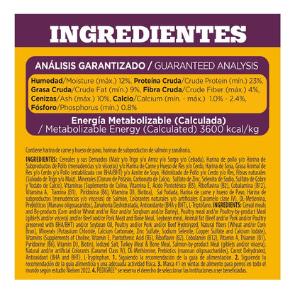 Pedigree - Pancita Saludable Croquetas para Perro Adulto, Sabor Salmón, Pavo y Zanahoria, Alimento Completo para Perro con Proteínas y Fibras Prebióticas, 10 kg